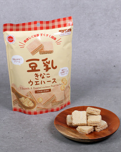 젤리코 소이밀크 웨이퍼 60g 일본 두유 콩가루 웨하스 과자